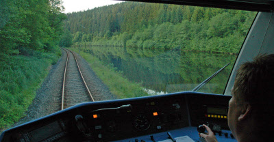Bahn an der reaktivierten Strecke Gotteszell-Viechtach