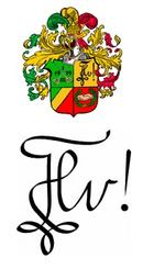 Wappen und Zirkel der Burschenschaft Hanseatia.