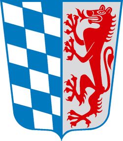 Das Wappen von Niederbayern.